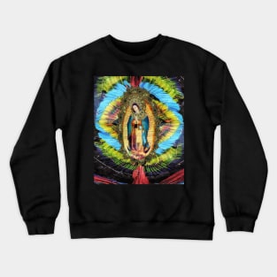 Our Lady of Guadalupe Mexican Virgin Mary Mexico Aztec Tilma 20-103 Crewneck Sweatshirt